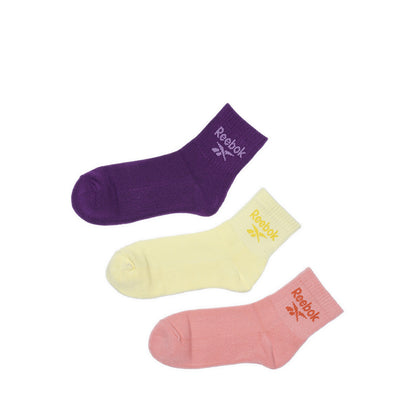 3P Quarter women's Socks - Rose/ Yellow/Wine
